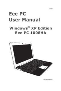 Asus Eee PC 1008HA manual. Smartphone Instructions.